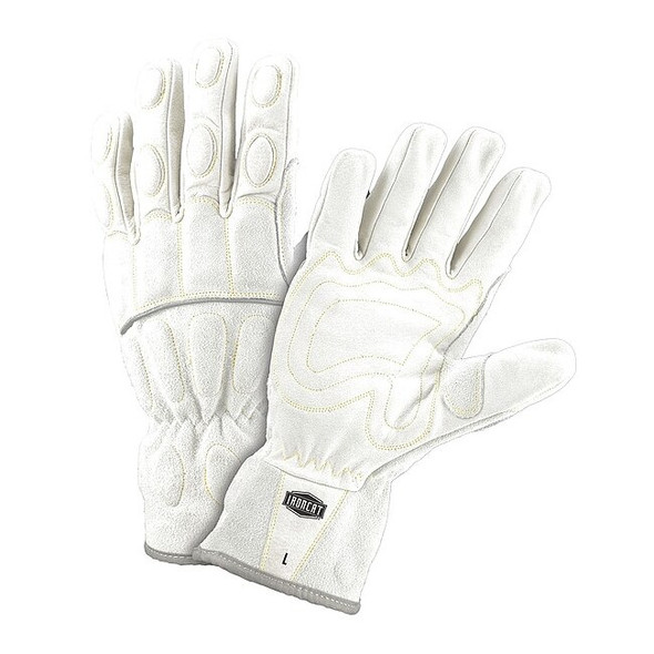 Welding Gloves, Slip-On Cuff, Wing Thumb, Premium Buffalo, L, 1 PR