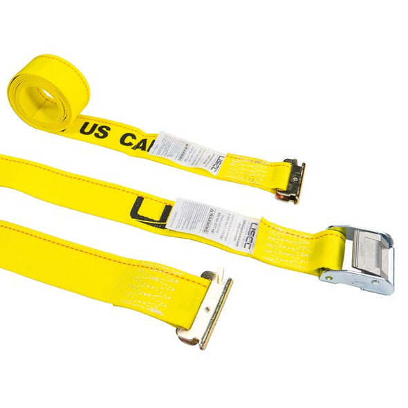 Us Cargo Control Tie Down Strap,E-Track,Yellow C312SEF