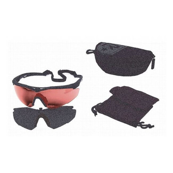Laser Safety Glasses, Anti-Fog, Amber Lens, Black Frame, Half-Frame