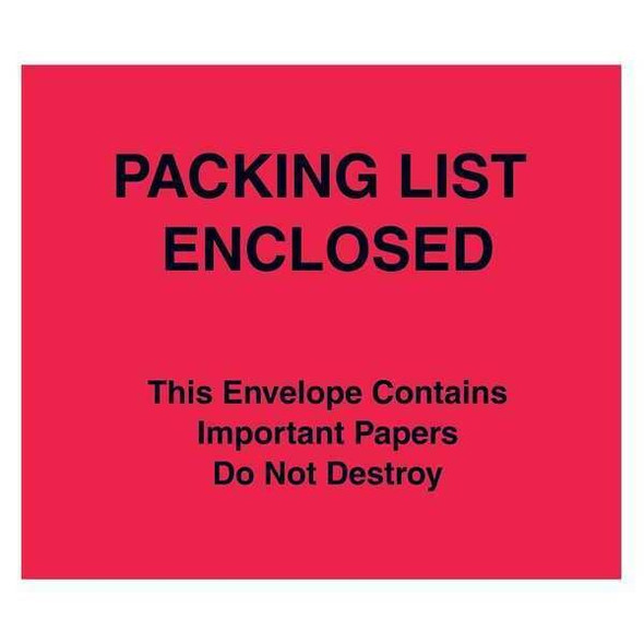 Tape Logic Envelopes,Important Papers,7x6",PK1000 PL483 Tape Logic Envelopes,Important Papers,7x6",PK1000 PL483