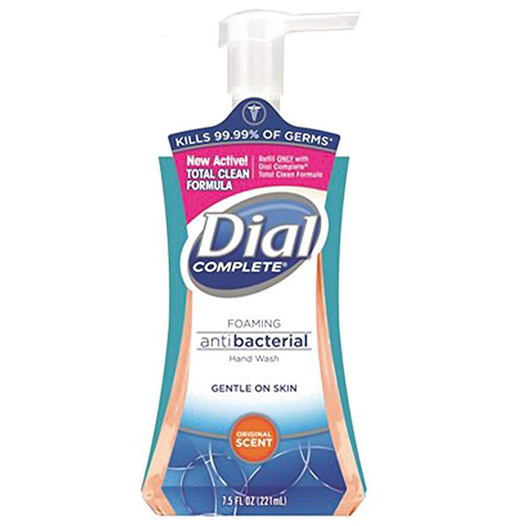 Dial Hand Soap, Antibacterial, Fragrance Free, 8 PK 02936