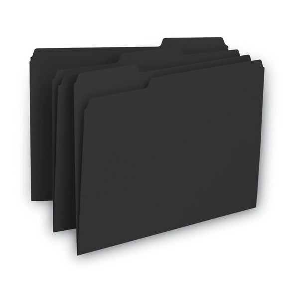 Smead Folders,Interior Folder,Black,PK100 10243