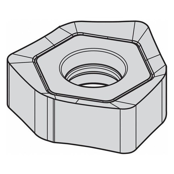 Widia Milling Insert,Hexagon 3954416