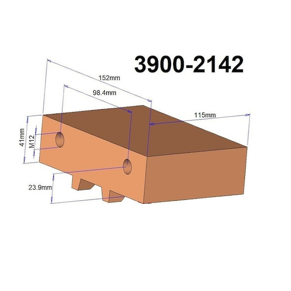 Hhip Moveable Jaw Block,for 6" Vise 3900-2142