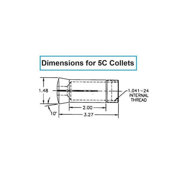 Hhip Round Collet 5C 27/32" 3900-1151