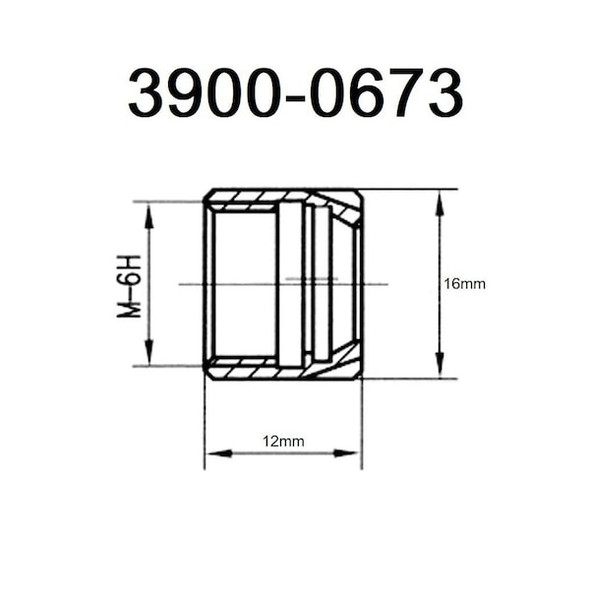 Hhip M13X.75 Er-11 Mini Collet Chuck Nut 3900-0673