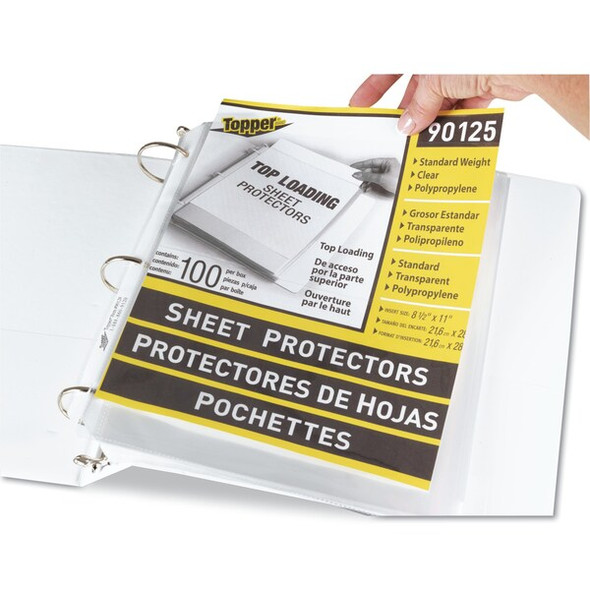 C-Line Products Sheet Protector,11x8.5,Clear,PK100 90125