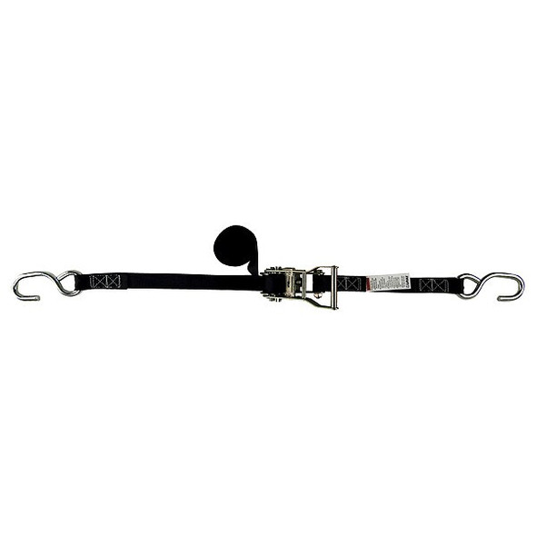 Lift-All Tie Down Strap,S-Hook,Black 60106