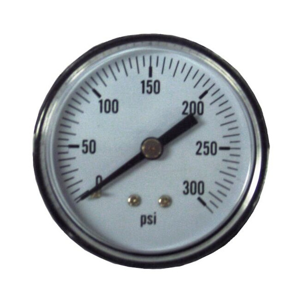 Powermate Pressure Gauge,2",300 PSI,1/4" Back Conn 032-0024RP