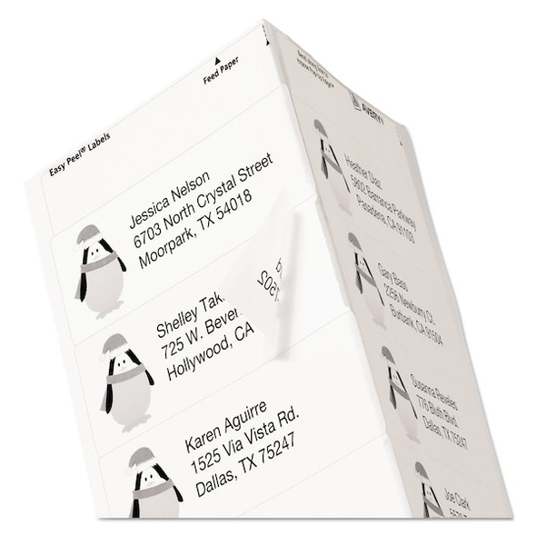 Avery Dennison Clear Address Label,Laser,1.33"x4",PK700 5662
