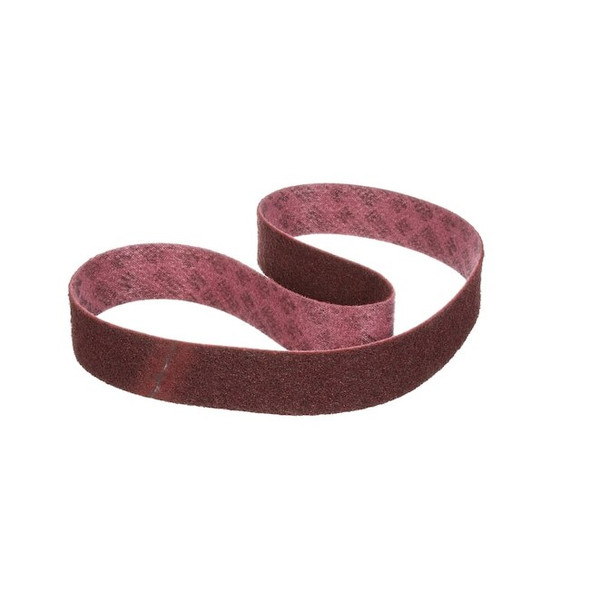 Scotch-Brite Sanding Belt, Aluminum Oxide, MED, Maroon 61000016818