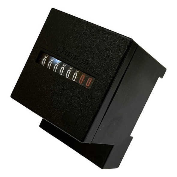 Enm Din Rail Hour Meter,1.89" L,1.89" W T32F74D