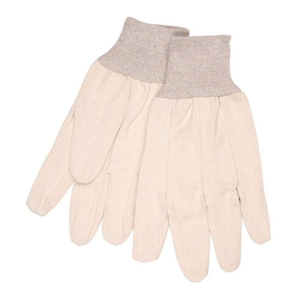 Mcr Safety Knit Gloves, Natural, Large, 12 PK 8100C