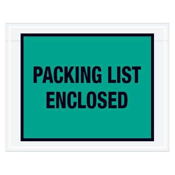 Tape Logic Envelopes,PLE,7x5 1/2",Green,PK1000 PL408