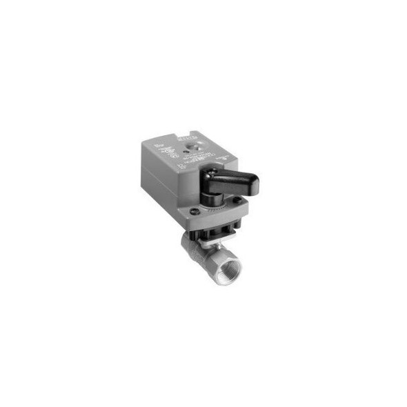 Johnson Controls Elect Ball Valve Act,24V AC,Float,On/Off VA9104-IGA-3S