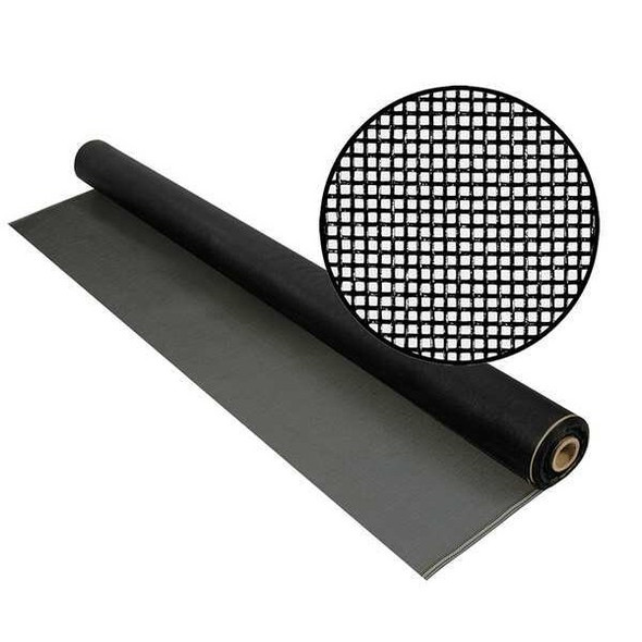 Replacement Screen, Fiberglass, 60 in W, 100 ft L, 0.013 in Wire Dia, Charcoal