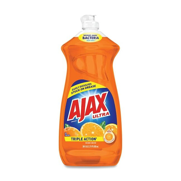 Ajax Dish Detergent, Liquid, Orange Scent, 28 oz Bottle, PK9 44678