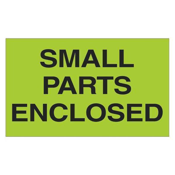 Tape Logic Label,S Parts Enclosed,3x5" DL2561 Tape Logic Label,S Parts Enclosed,3x5" DL2561