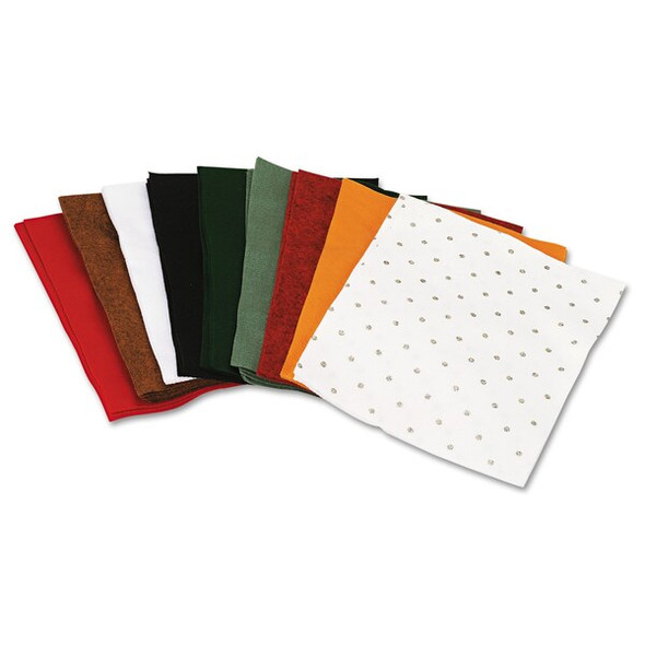 Chenille Kraft Felt Sheets,9x12,Assorted,PK30 3904