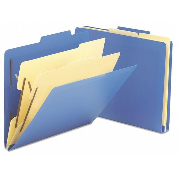 Smead Pressboard Folder,6 Section,Blue,PK10 14045 Smead Pressboard Folder,6 Section,Blue,PK10 14045