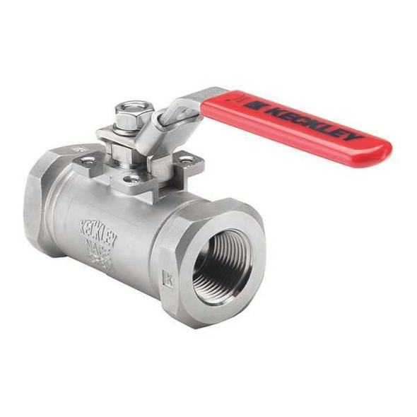 Keckley Manual 2-Way Ball Valve,NPT,316 SS BVS3THFSSAGSL-050 Keckley Manual 2-Way Ball Valve,NPT,316 SS BVS3THFSSAGSL-050