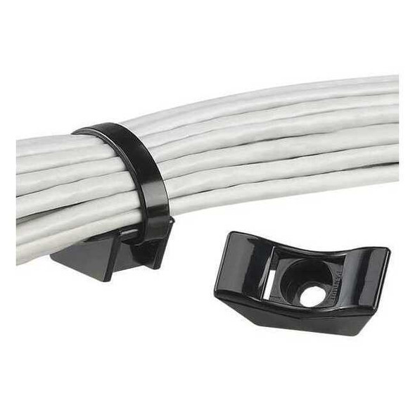 Panduit Cable Tie Mount,Screw Applied,PK100 TMEH-S10-C0