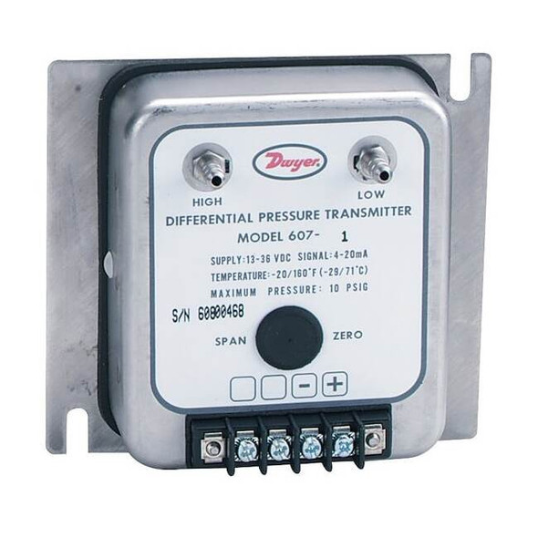 Dwyer Instruments Indicating Transmitter,Dial,10 to 35V DC 605-6