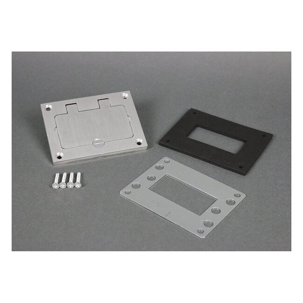 Wiremold GFI Cover Plate,Aluminum,For OmniBox 828GFITCAL