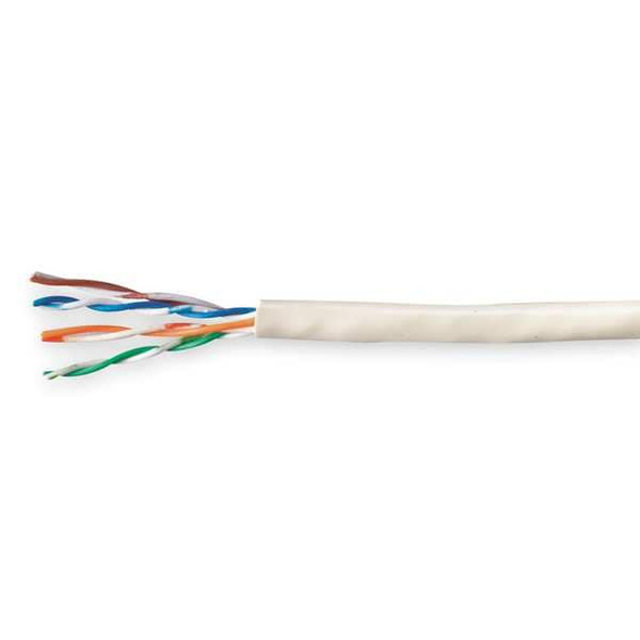 Genspeed Cable,Cat 6,23 AWG,1000 ft,White 7133801