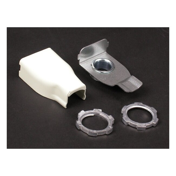 Wiremold Elbow Box Connector,Ivory,Steel V5783