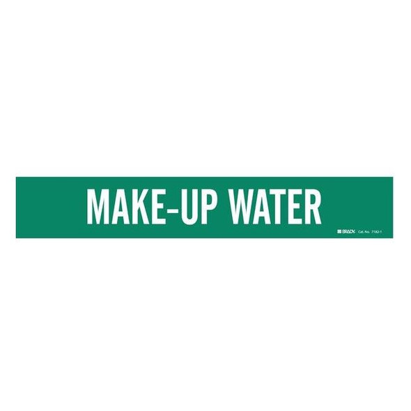 Brady Pipe Mrkr,Make Up Water,2-1/2to7-7/8 In, 7182-1 7182-1
