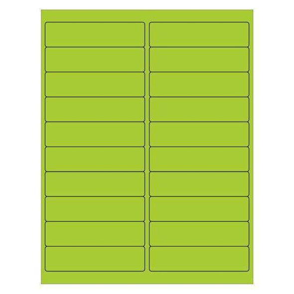 Tape Logic Laser Label,Rect,4x1",Fl Green,PK2000 LL177GN Tape Logic Laser Label,Rect,4x1",Fl Green,PK2000 LL177GN