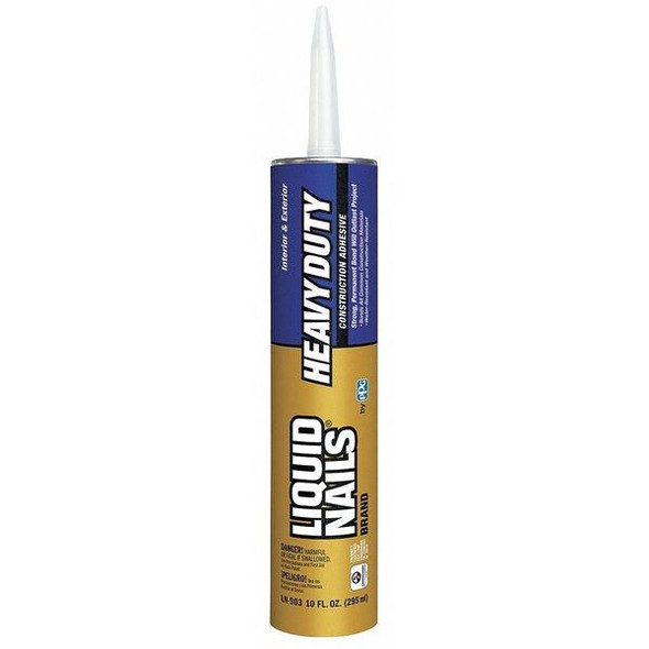 Construction Adhesive, Heavy Duty Series, Gray, 10 oz, Cartridge