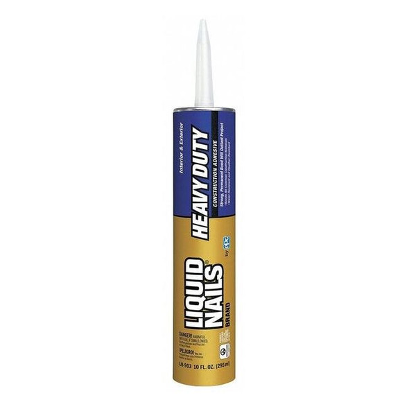 Construction Adhesive, Heavy Duty Series, Gray, 10 oz, Cartridge