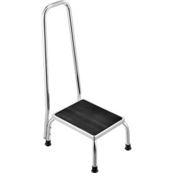 Global Industrial Medical Step Stool With Handrail Non-Skid Rubber Footstool Pla