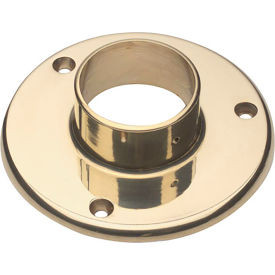 Lavi Industries Flange Floor for 2"" Tubing Polished Brass
