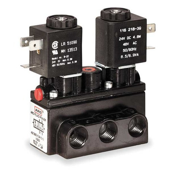 Aro Solenoid Air Con Valve,Four-Way,150 psi A212SD-024-L Aro Solenoid Air Con Valve,Four-Way,150 psi A212SD-024-L