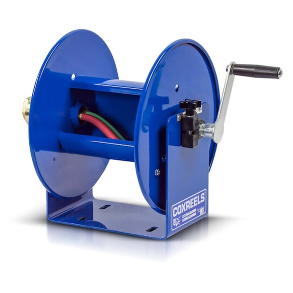 Coxreels Hand Crank Hose Reel,100 ft,1-4" ID,Blue 112WL-1-100