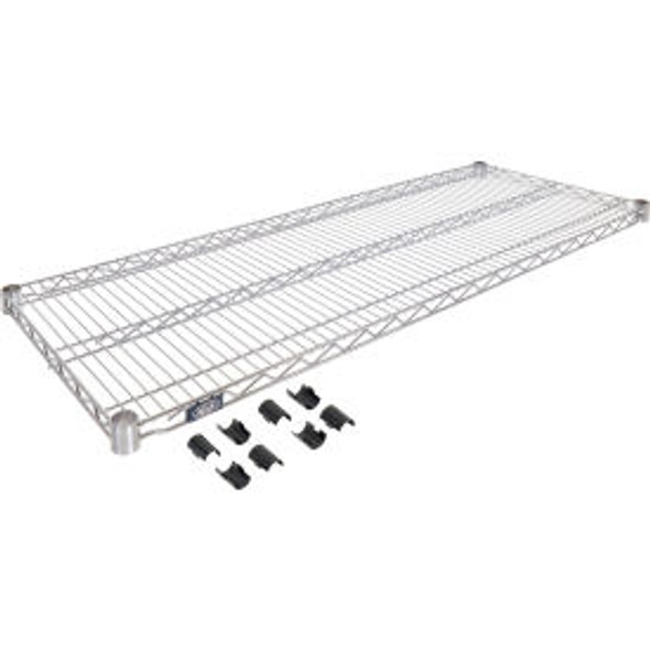 Nexel S2124S Stainless Steel Wire Shelf 24""W x 21""D