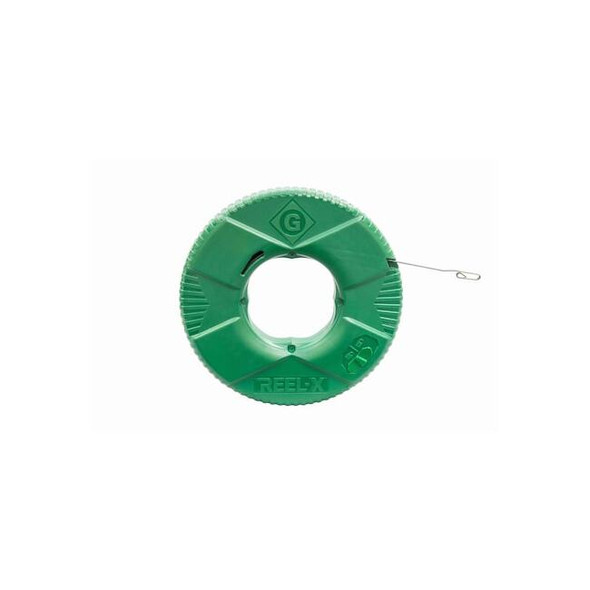 Greenlee Steel Fish Tape,Shape Flat,1/4" dia FTXS-100W