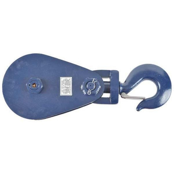 Snatch Block, Wire Rope, 7-8 in Max Cable Size, 30,000 lb Max Load, Painted  6I-15T10