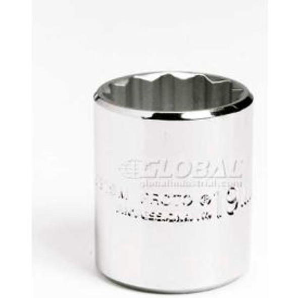 Proto J5224M 3/8"" Drive Socket 24mm - 12 Point 1-5/16"" Long