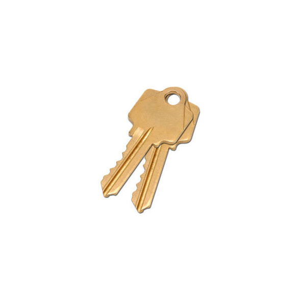 Global Industrial 2 Keys For Mortise Lock (Keyed Alike)