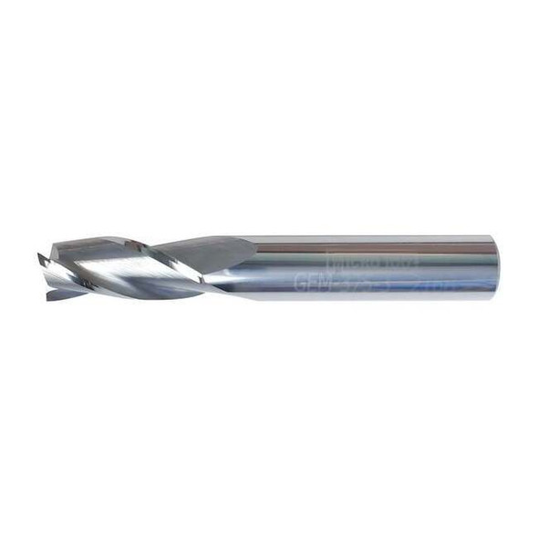Micro 100 Carb End Mill, 4.00mm, 3FL, CC, Uncoated GEMM-040-3