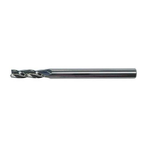 Micro 100 Carb End Mill,7/64 In,3FL,CC,Uncoated GEM-109-3