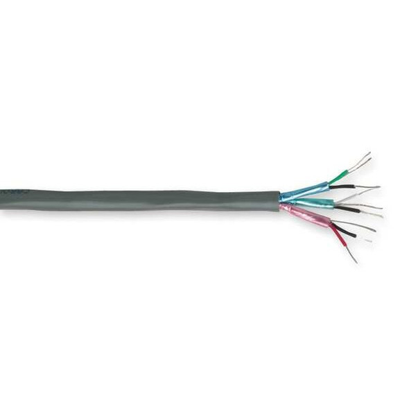 Carol Communication Cable, 4 C, Gray, PVC, 1000 ft. C1352A.41.10