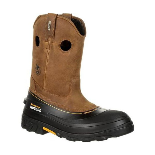 Georgia Boot Wellington Boot,M,10,Brown,PR GB00243