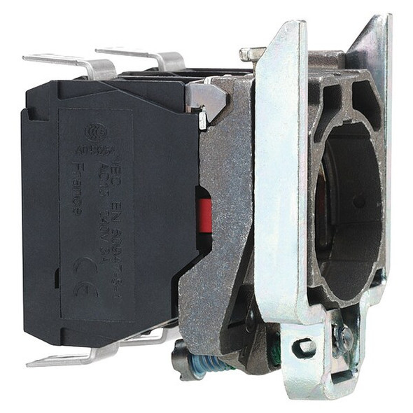 Schneider Electric Contact Block, Black, 1NO, 22 mm, ZB4 ZB4BZ1013