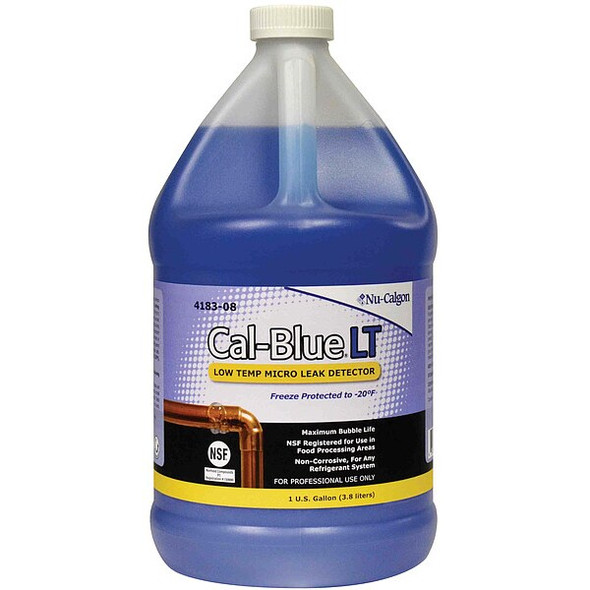 Nu-Calgon Gas Leak Detector,Blue,1 gal,Bottle 4183-08
