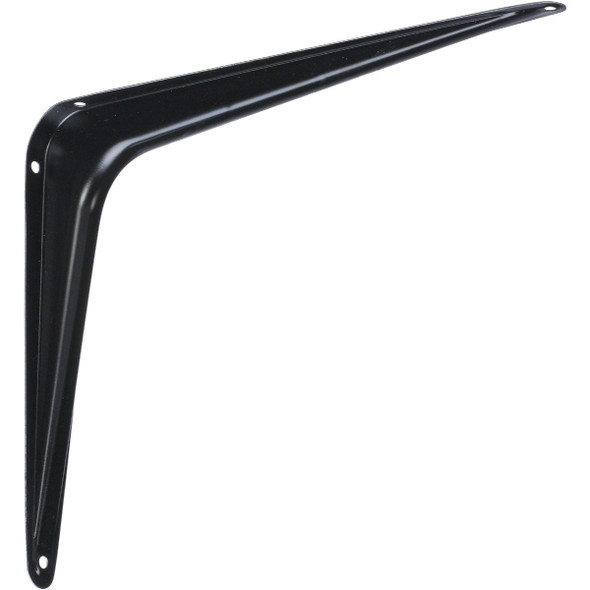 National Hardware 8 In. D. x 10 In. H. Black Steel Shelf Bracket N218-941